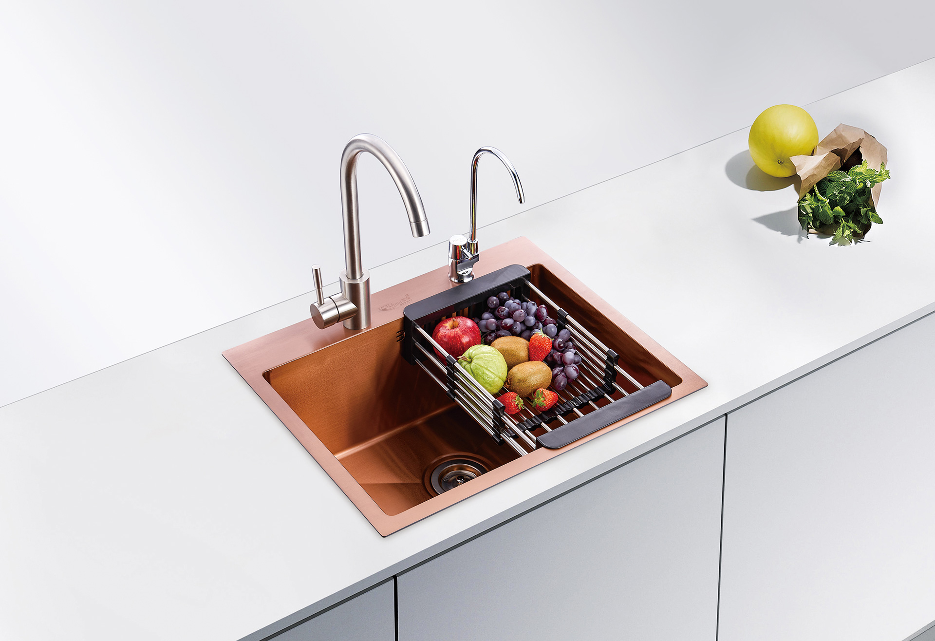 手工單槽（玫瑰金）